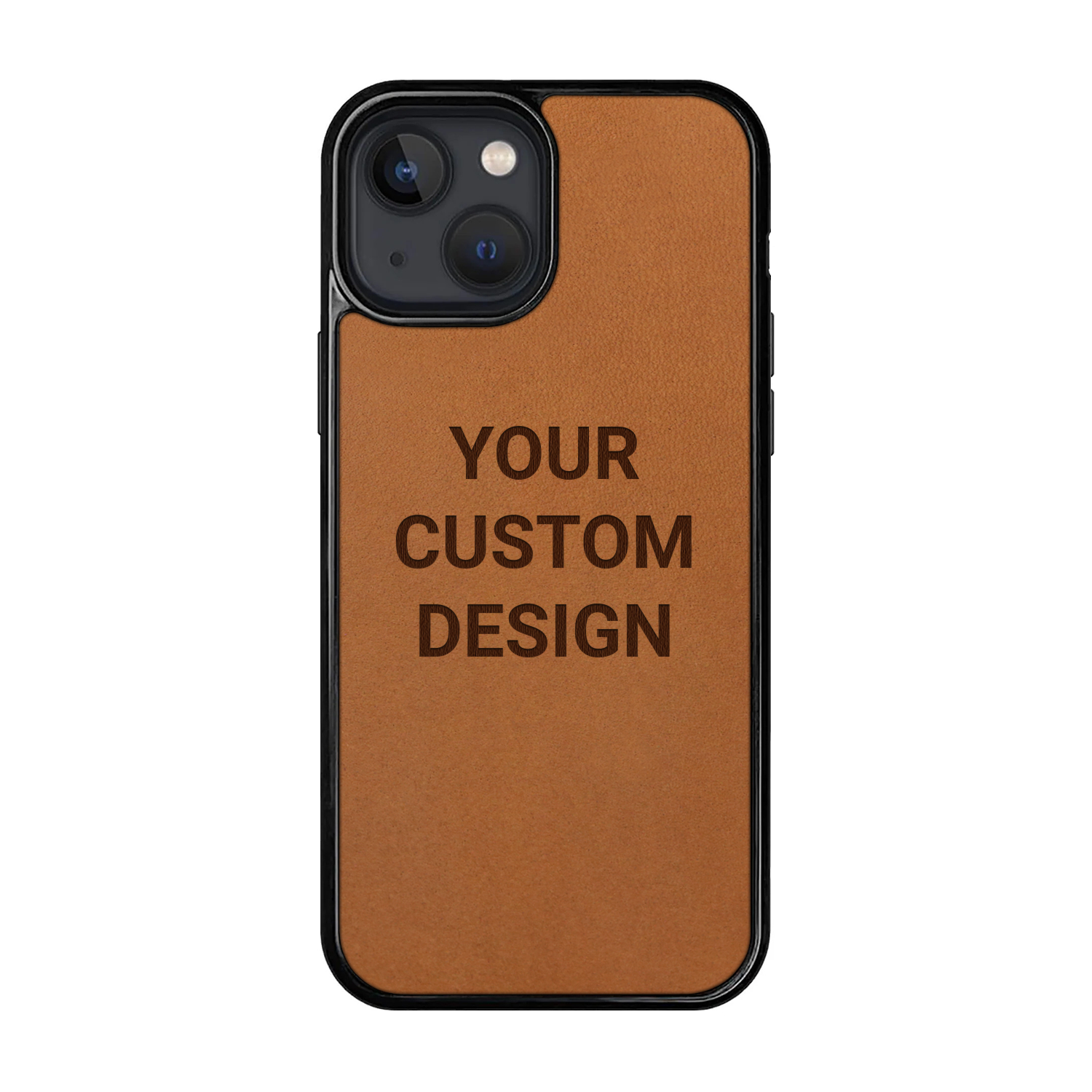 Personalized Leather iPhone 13 mini Case