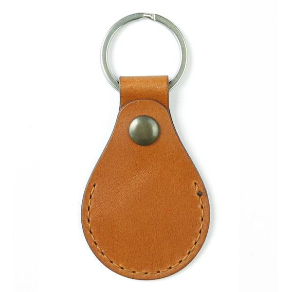 Brown Apple AirTag holder - keychain