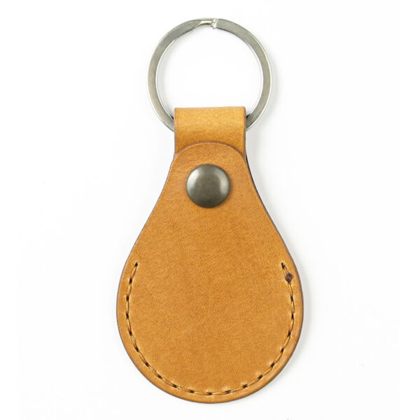 Light brown Apple AirTag holder - keychain