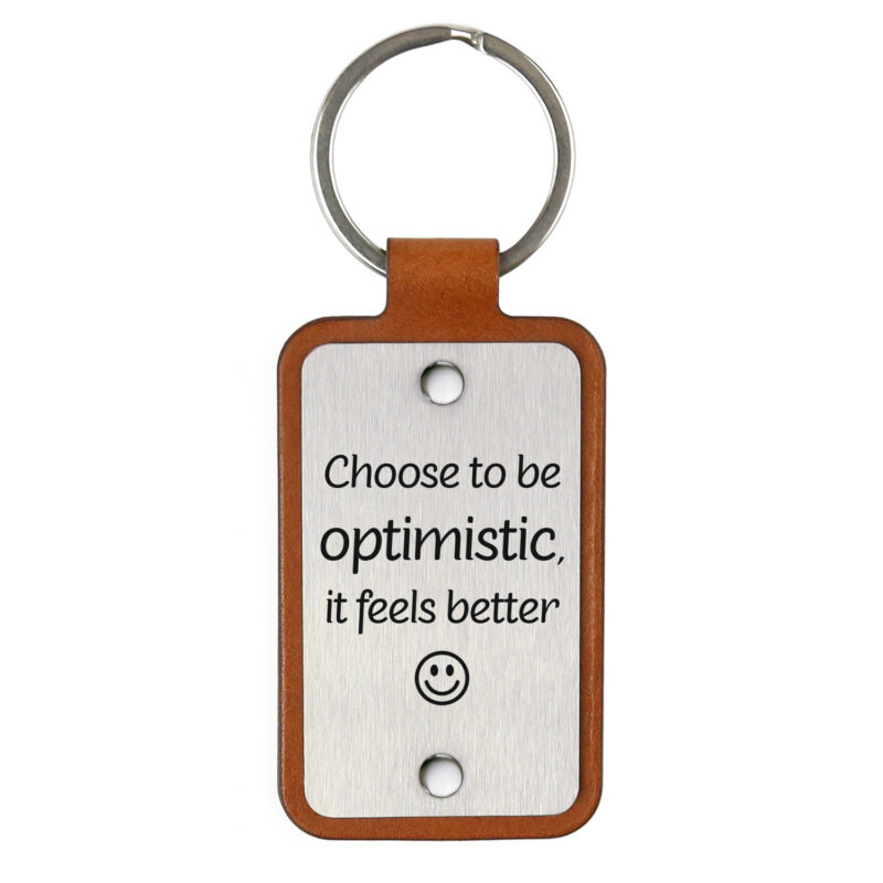 Raktų pakabukas – Choose to be optimistic, it feels better