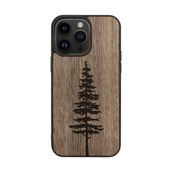 Fir Tree Wooden iPhone Case For iPhone 16 15 14 13 12 11 Se 8 7 Mini Plus Pro Max