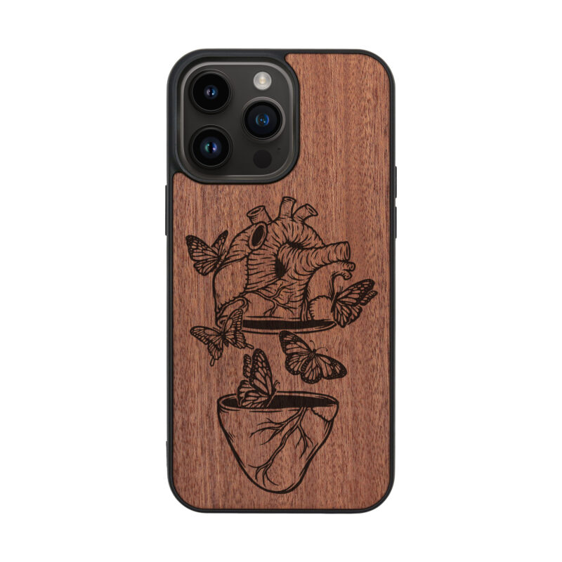 Flight Of The Butterflies Wooden iPhone Case For iPhone 16 15 14 13 12 11 Se 8 7 Mini Plus Pro Max