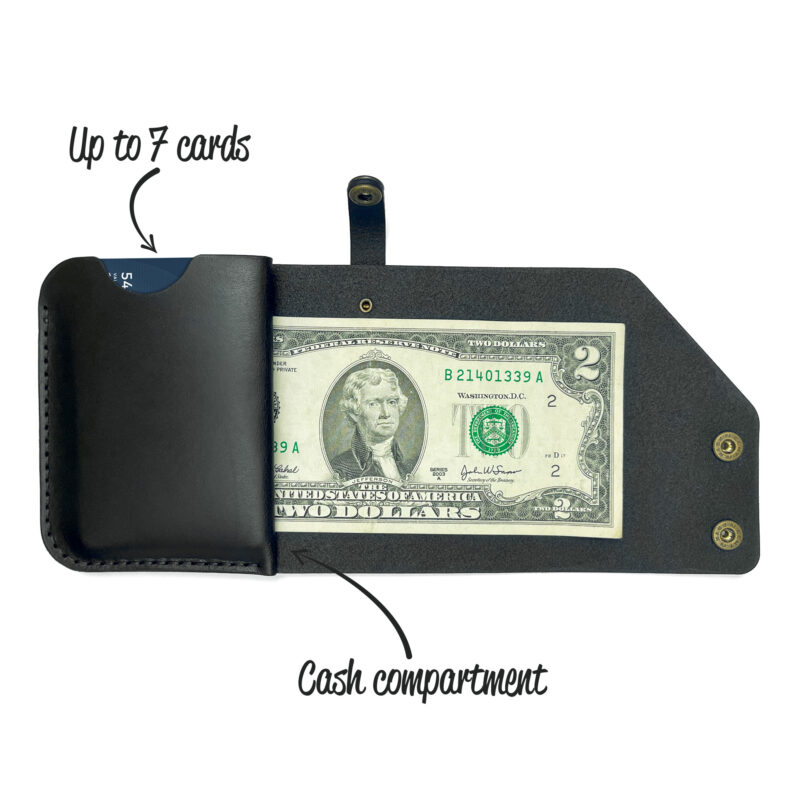 Minimalist Leather Wallet Black