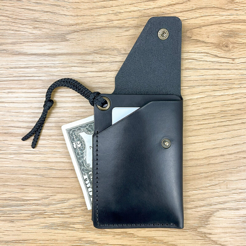 Minimalist Leather Wallet Savanna Black