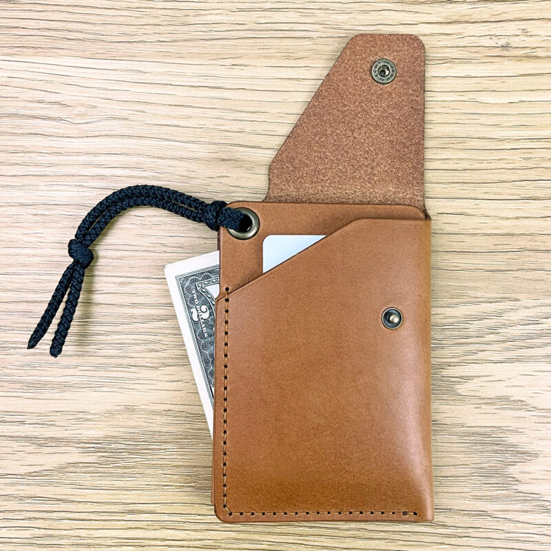 Minimalist Leather Wallet Savanna Light Brown