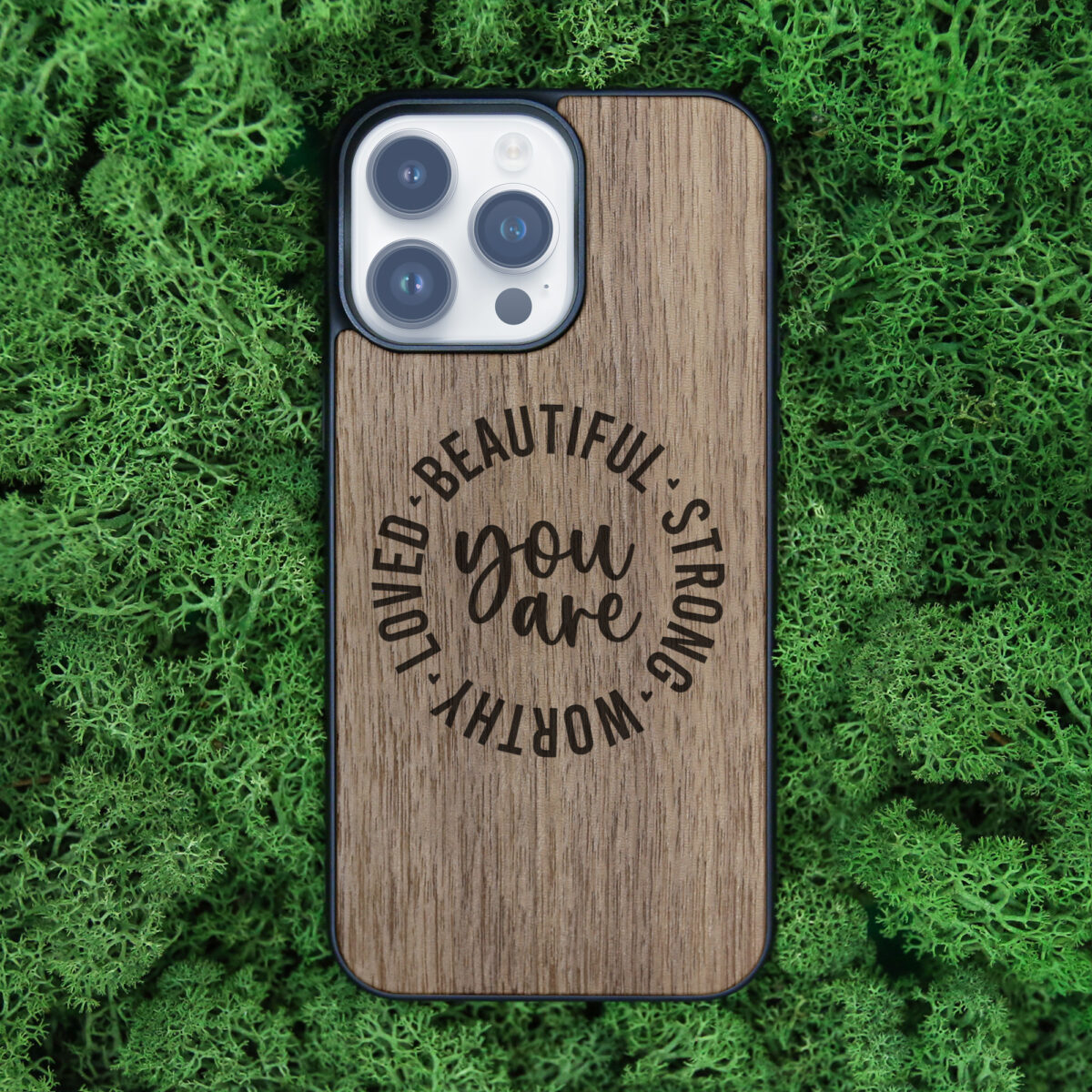 Motivation Wooden iPhone Case For iPhone 16 15 14 13 12 11 Se 8 7 Mini Plus Pro Max