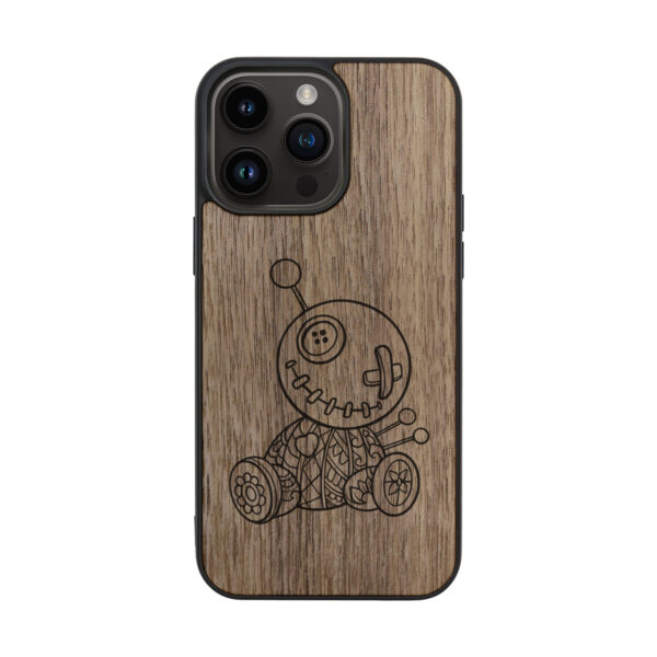 Voodoo Doll Wooden iPhone Case For iPhone 16 15 14 13 12 11 Se 8 7 Mini Plus Pro Max