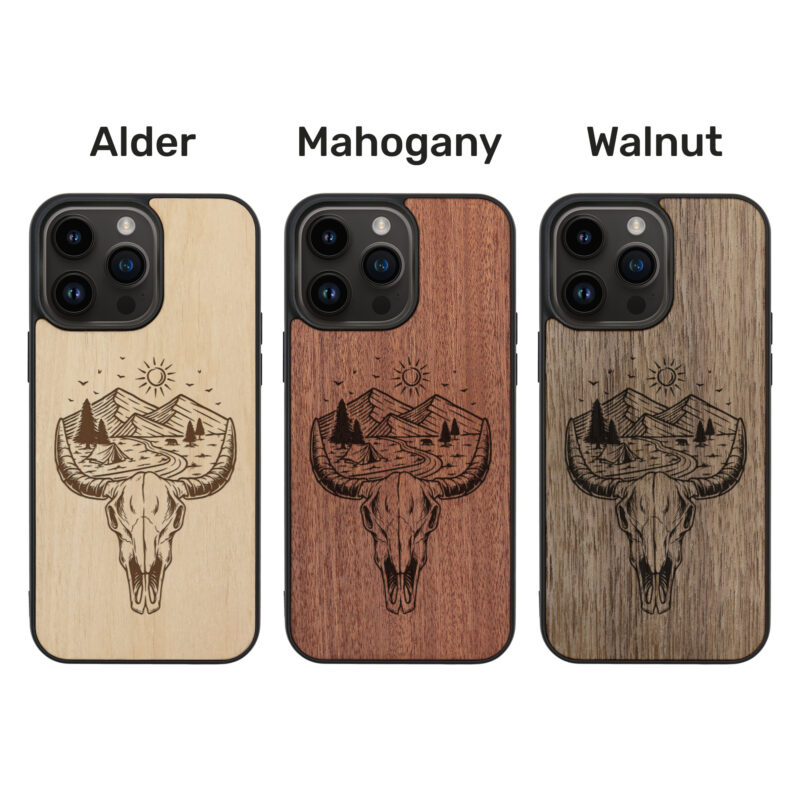 Wildlife Wooden iPhone Case For iPhone 16 15 14 13 12 11 Se 8 7 Mini Plus Pro Max