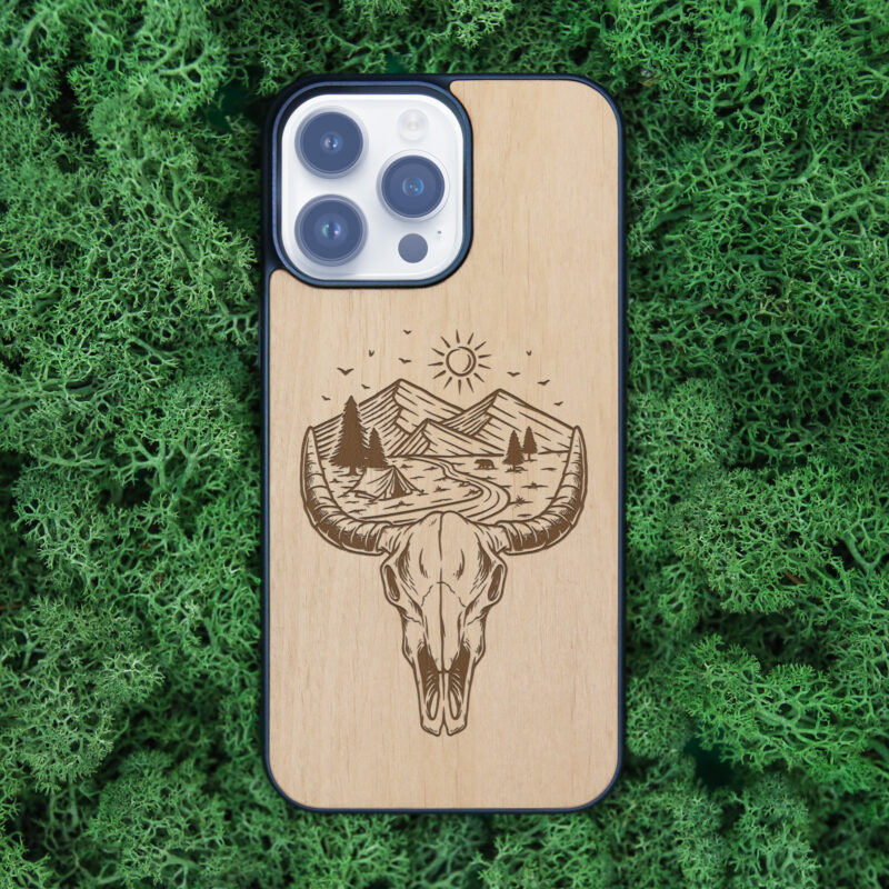 Wildlife Wooden iPhone Case For iPhone 16 15 14 13 12 11 Se 8 7 Mini Plus Pro Max