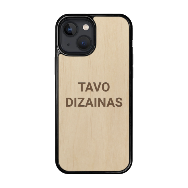 Personalizuotas medinis iPhone 13 mini dėklas