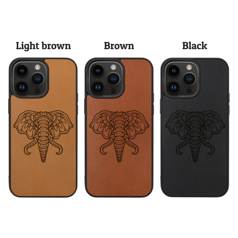 Elephant Leather iPhone Case