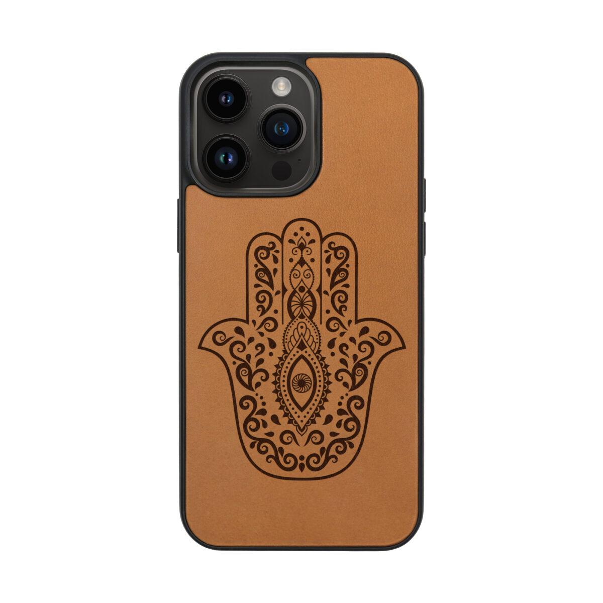 Hamsa Hand Leather iPhone case