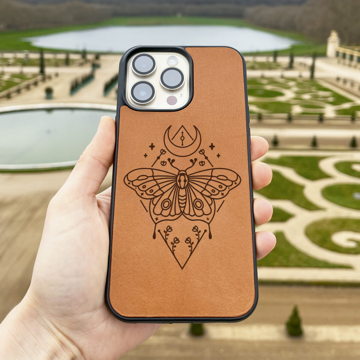 Mystic Butterfly Leather iPhone case