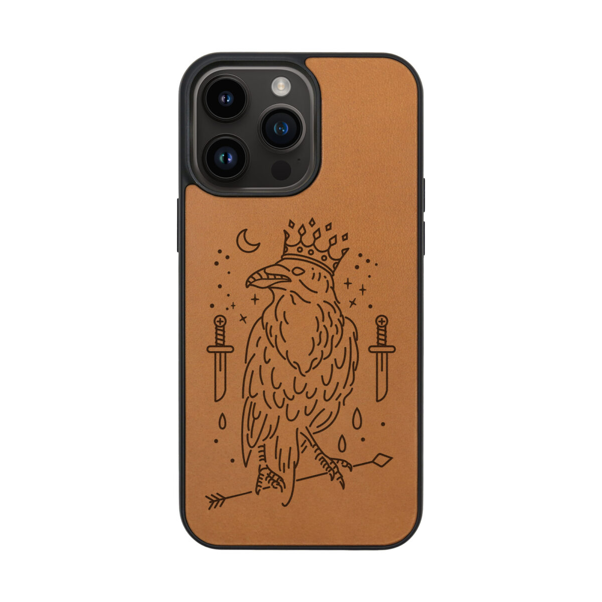 Raven King Leather iPhone case