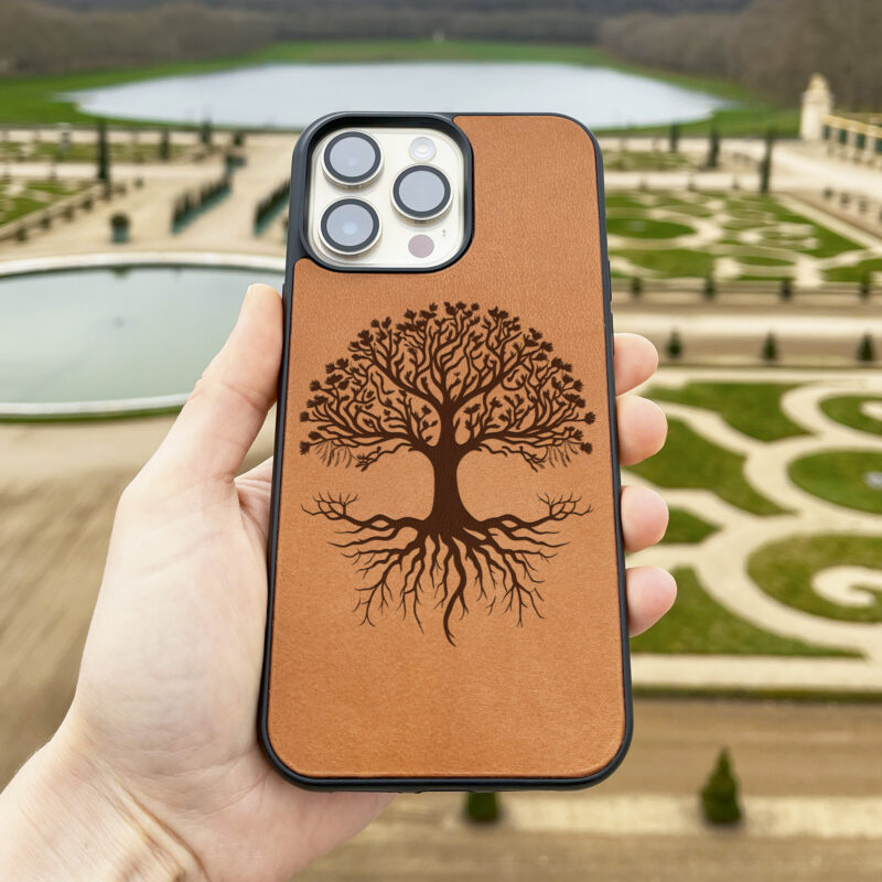 Tree Of Life Leather iPhone case