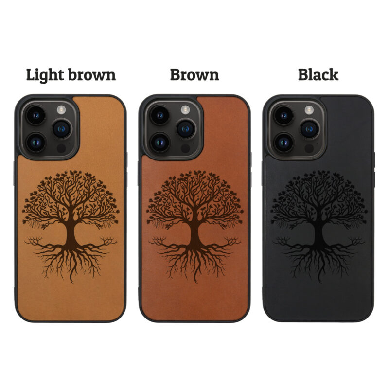 Tree Of Life Leather iPhone case