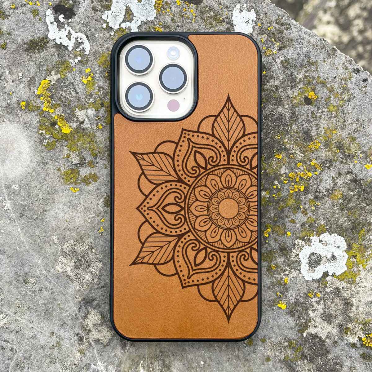 Mandala Leather iPhone case