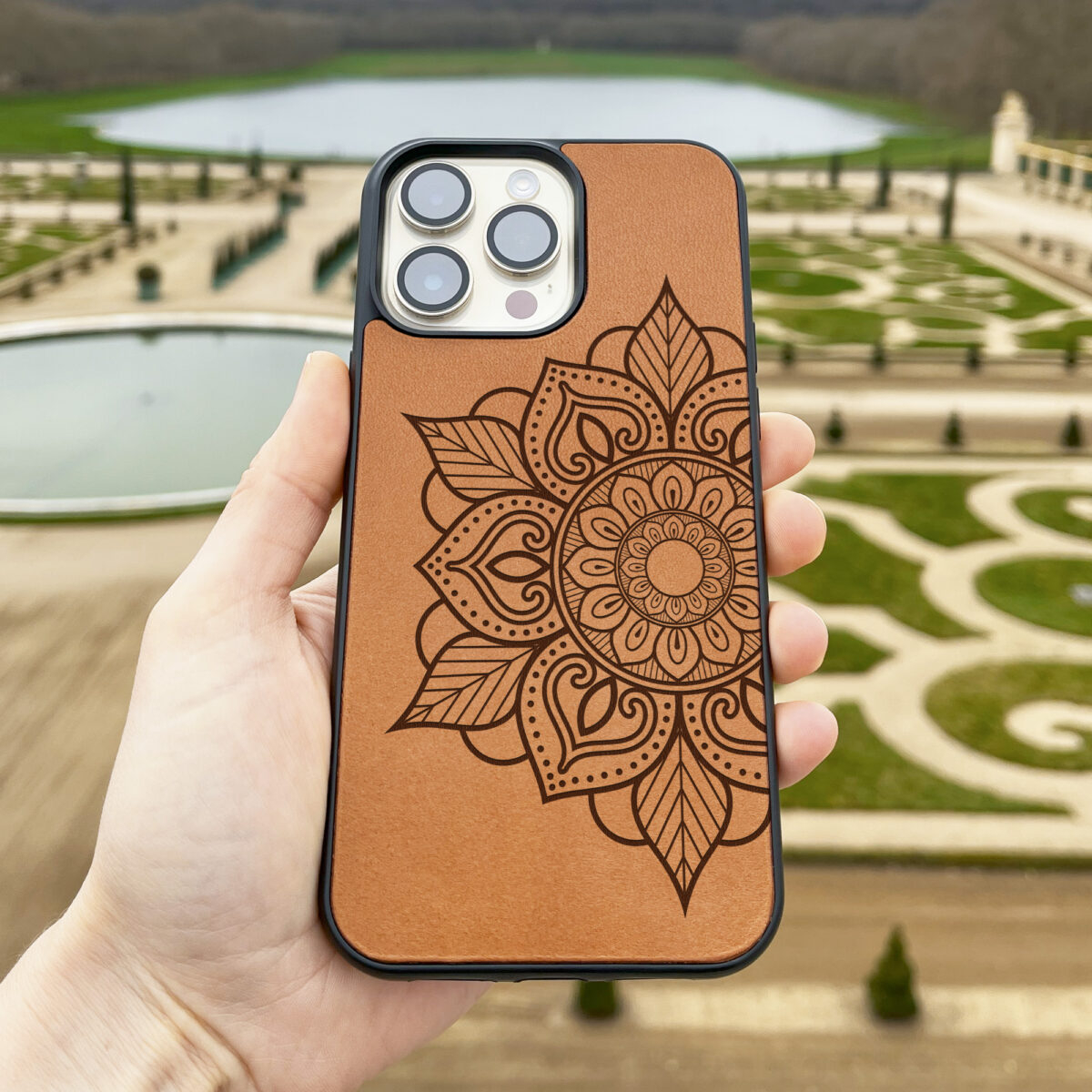 Mandala Leather iPhone case