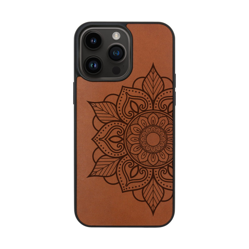 Mandala Leather iPhone case