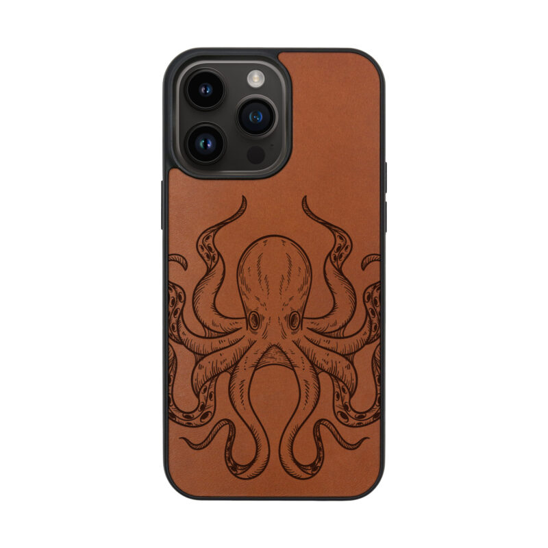 Octopus Leather iPhone Case