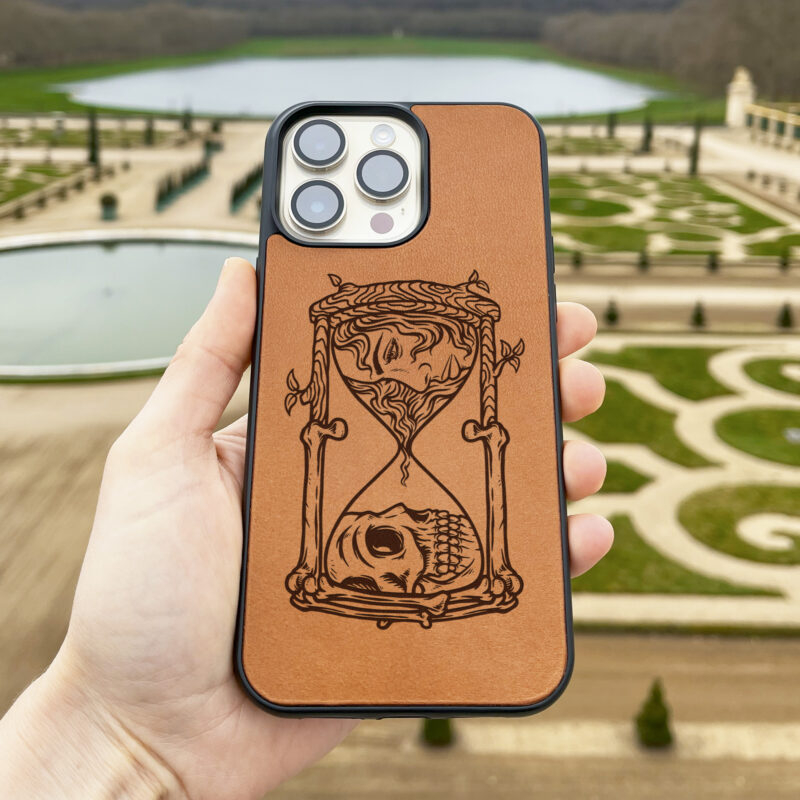 Hourglass Leather iPhone Case