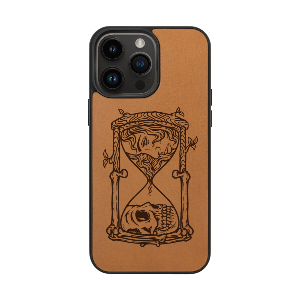 Hourglass Leather iPhone Case