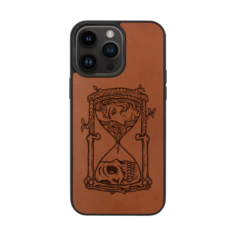 Hourglass Leather iPhone Case