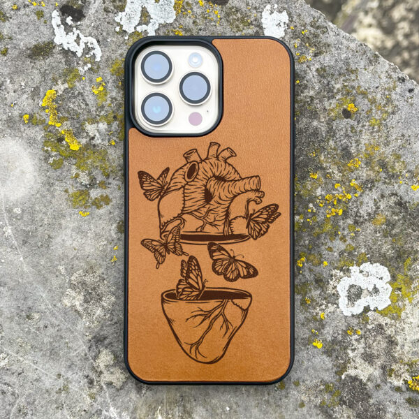 Flight Of The Butterflies Leather iPhone Case