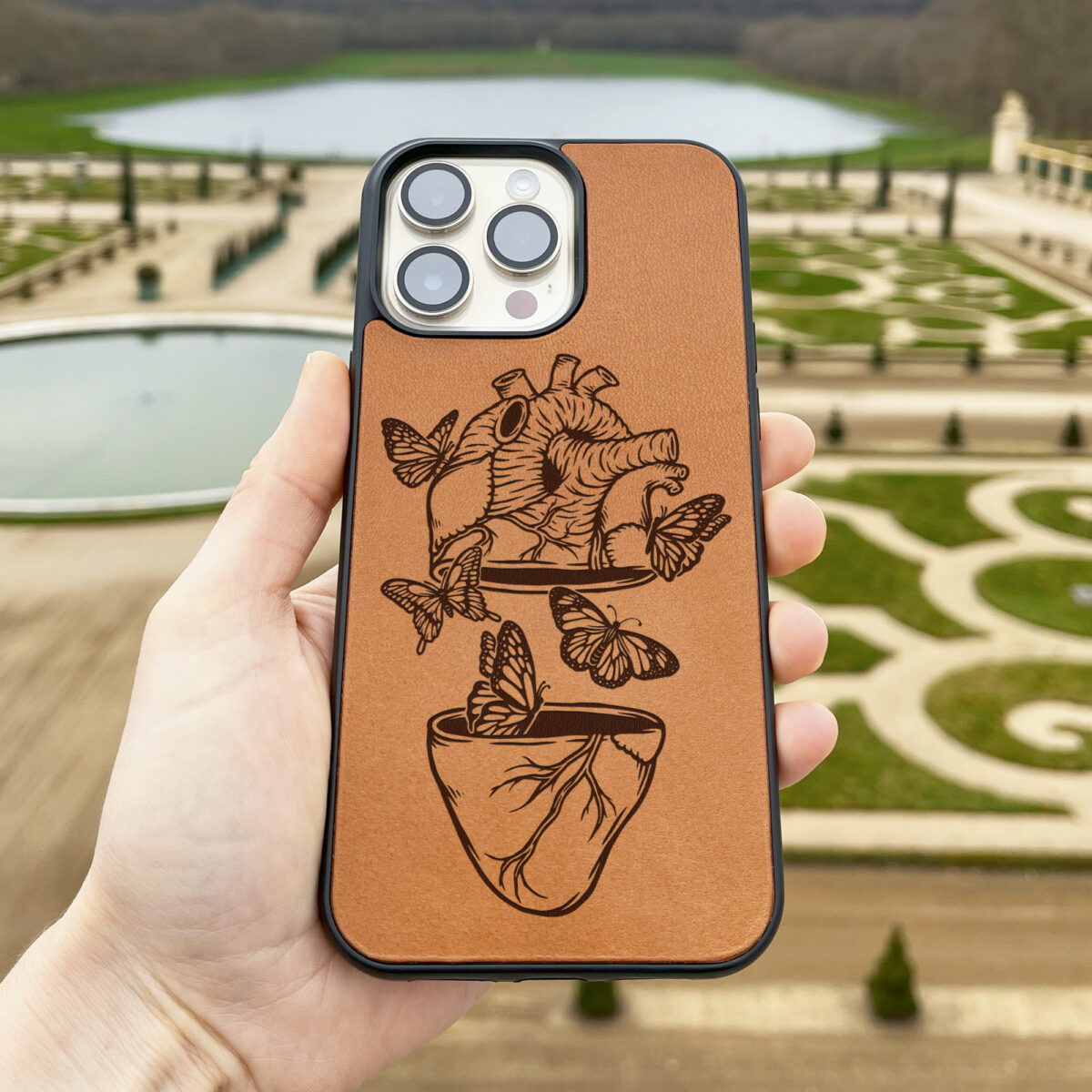 Flight Of The Butterflies Leather iPhone Case