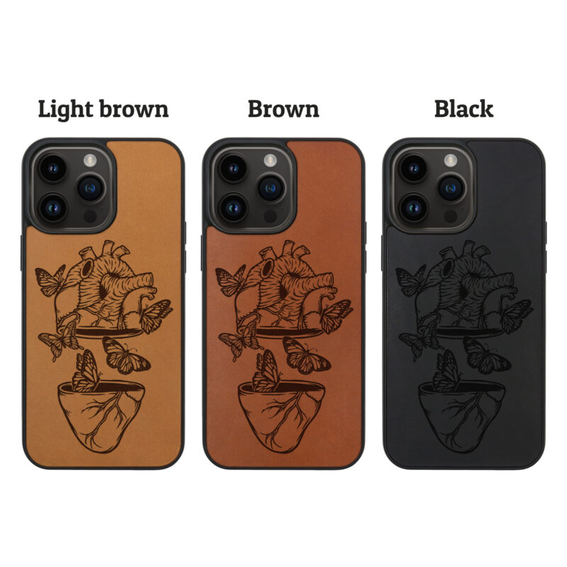 Flight Of The Butterflies Leather iPhone Case