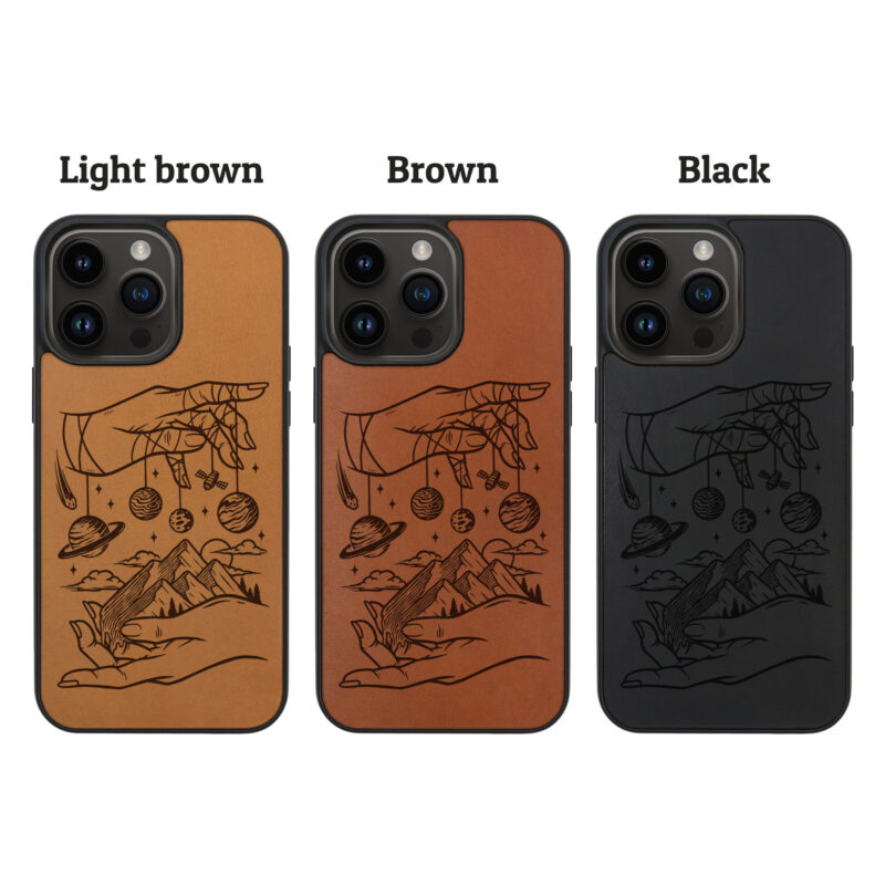 Universe Leather iPhone Case