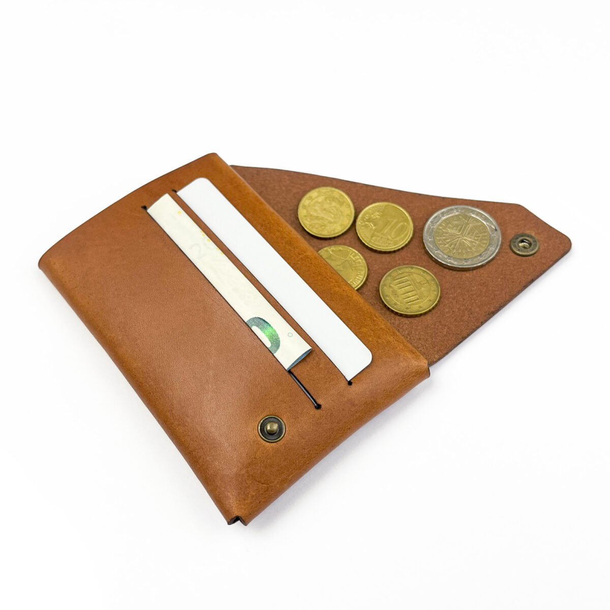 Origami leather wallet for men and women