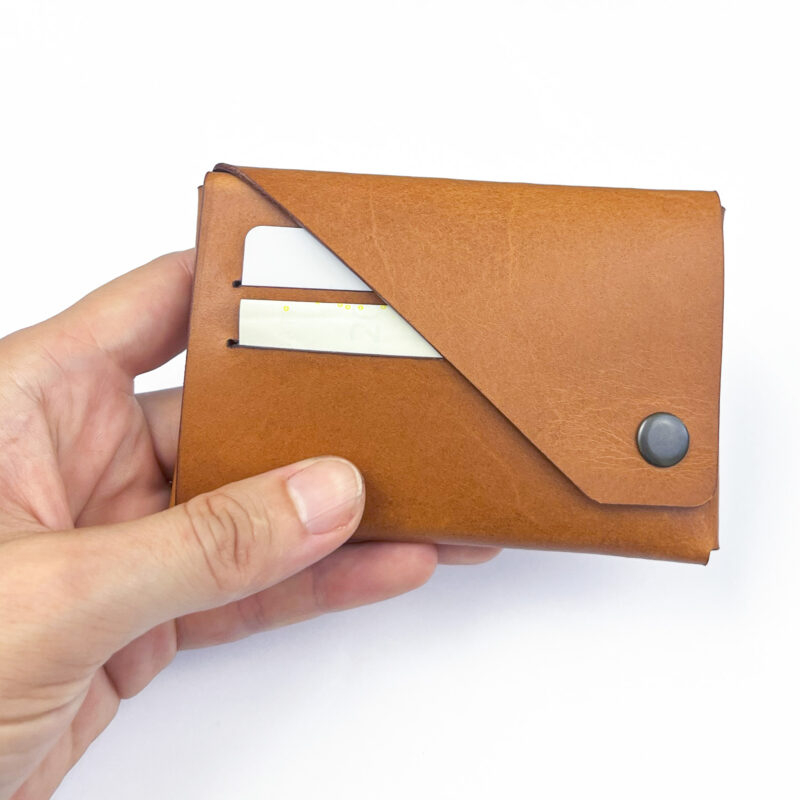 Origami leather wallet for men and women