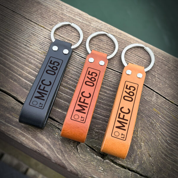 Car number plate keychain