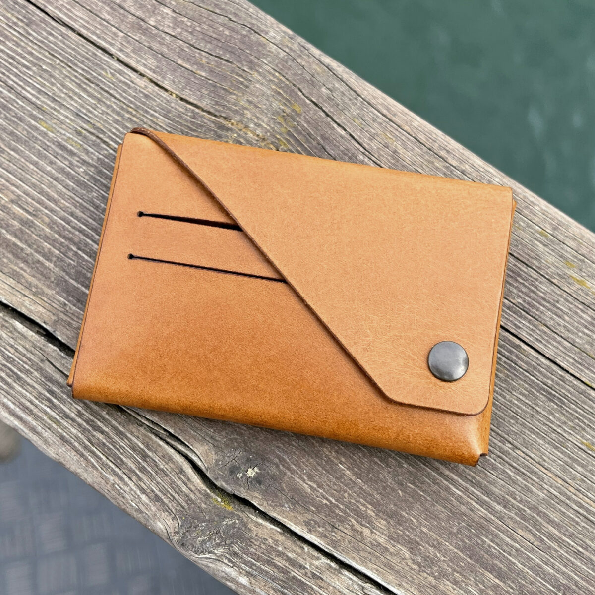 Origami leather wallet for men and women